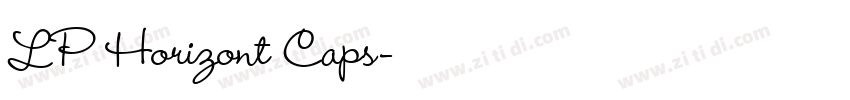 LP Horizont Caps字体转换